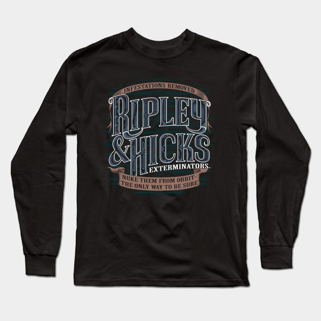 Ripley & Hicks Exterminators Long Sleeve T-Shirt by DoodleDojo